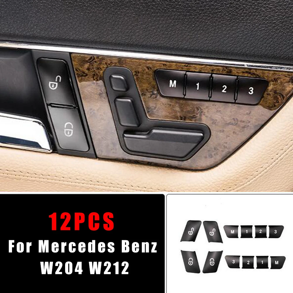 

Button Switch Button Covers Door For Mercedes Benz W204 W212 Lock Switch 12pcs Hot Newest