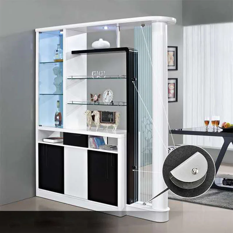 Полукруглые стеклянные зажимы плоскость пространство алюминиевая проекция