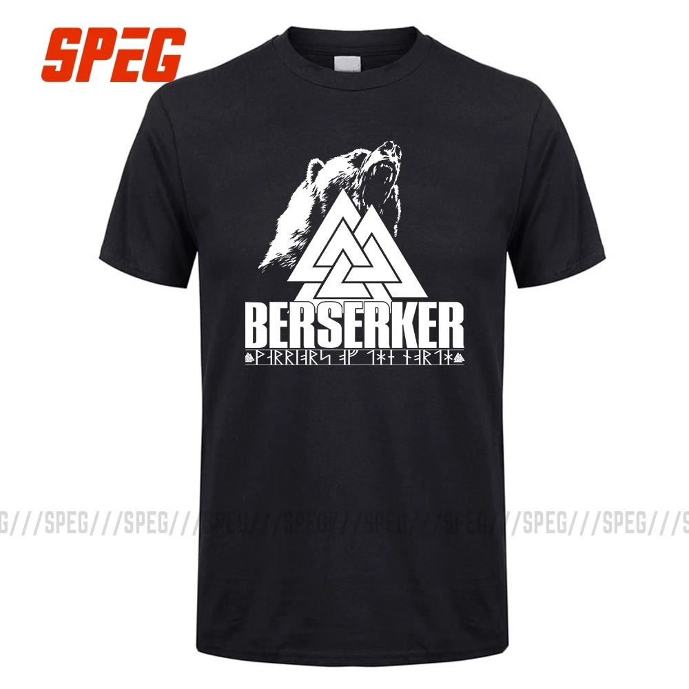 Изготовленные на заказ футболки Berserker Warriors Of The North Viking Berserker мужские хлопковые футболки Лучшие продажи мужские футболки