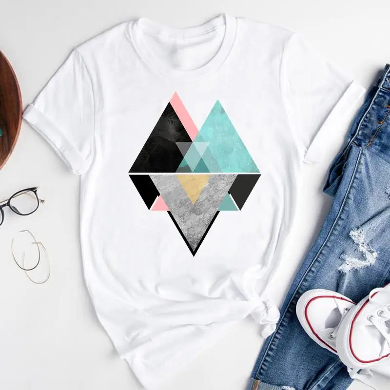 

Женская футболка с принтом, Летняя Пляжная футболка в стиле 90-х с коротким рукавом