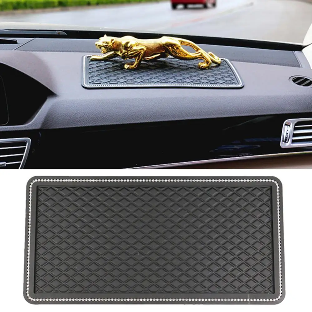 

Противоскользящий коврик Стразы для автомобильной приборной панели, ключи, держатель для сотового телефона, подкладка для монет, аксессуар...