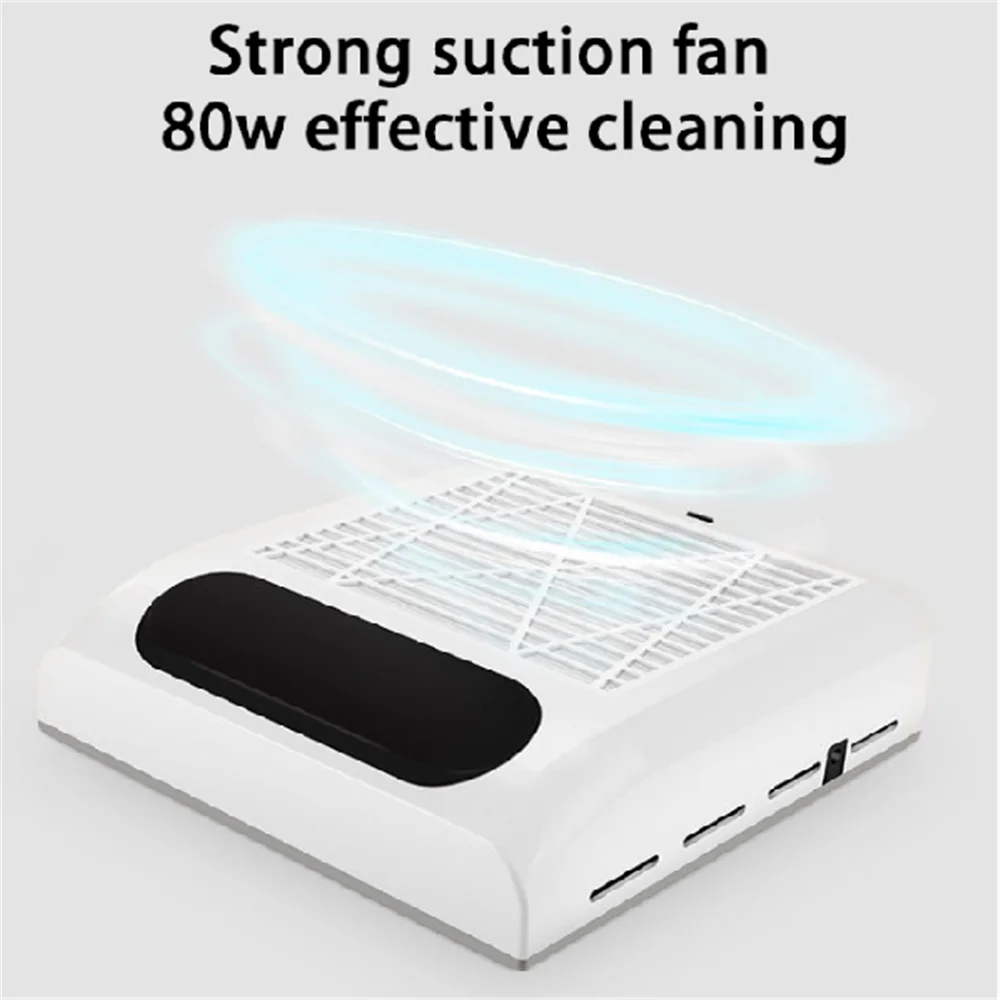 

Vacuum Cleaner for Manicure with Filter Strong 80W Nail Vacuum Cleaner Manicure Nail Vacuum Nail Dust Collector Nail Dust Vacuum