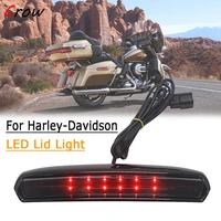 led motorcycle tour pak lid light satin black for harley electra road tri glide low ultra limited low flhtkl flhtcu fltru 2014