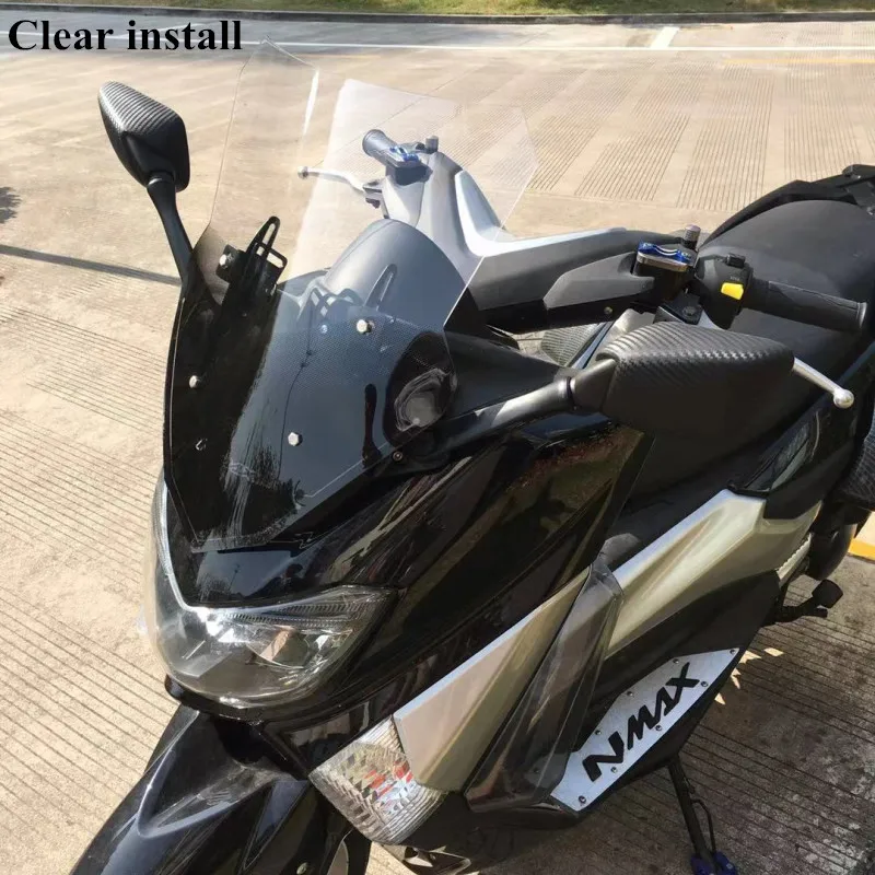 Модифицированный Мотоцикл nmax155 nmax выше 5 см ветровое стекло ветровые дефлекторы для YAMAHA nmax155 nmax 155 16-19