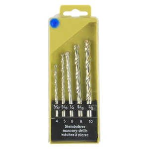 Новинка 5 шт. набор сверл из карбида вольфрама для бурения кирпичной кладки бетона аксессуары для электроинструмента набор сверл 456810 мм