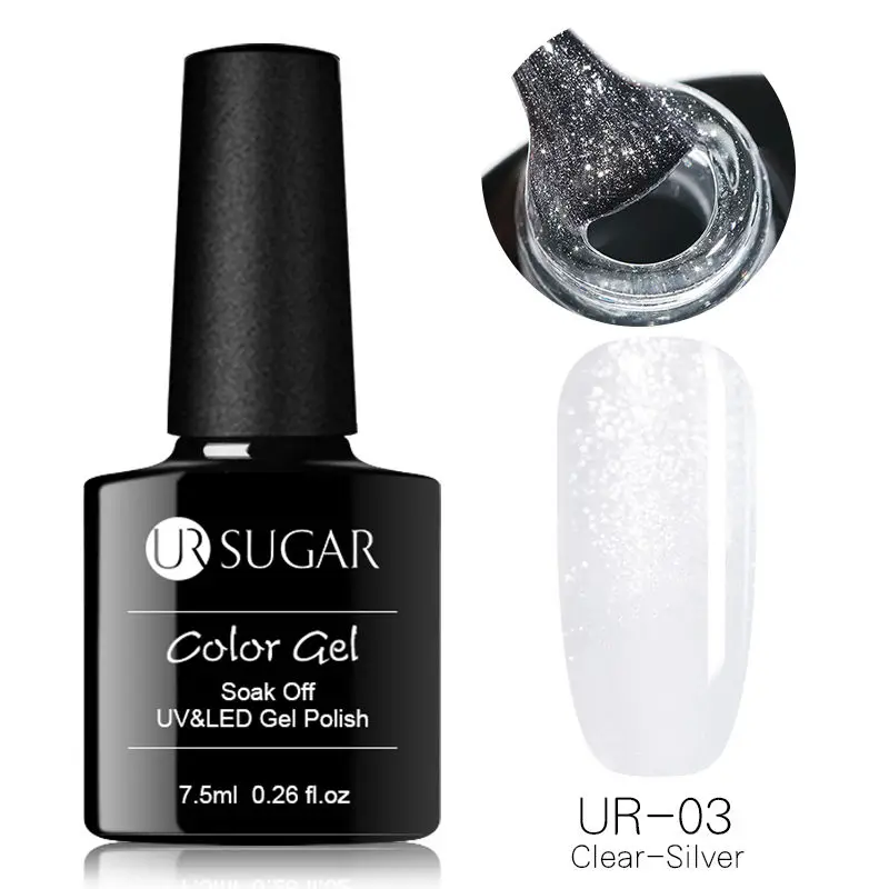 Ur Sugar цветной УФ-гель для ногтей, для наращивания ногтей, для наращивания ногтей, УФ-Гель-лак, долговечные художественные инструменты для ногтей - Цвет: Фиолетовый