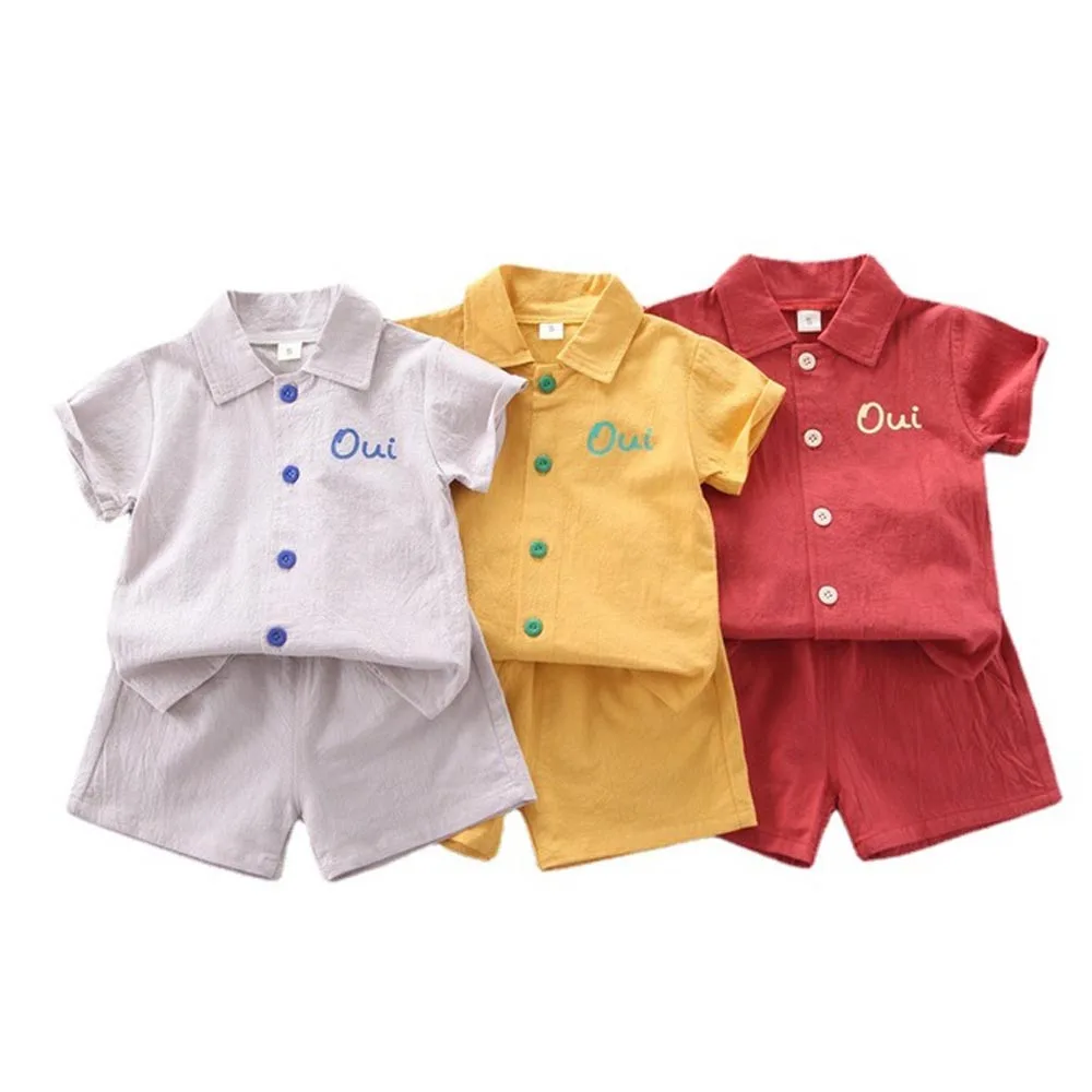 

2 шт./комплект, хлопковые футболки с коротким рукавом и шорты