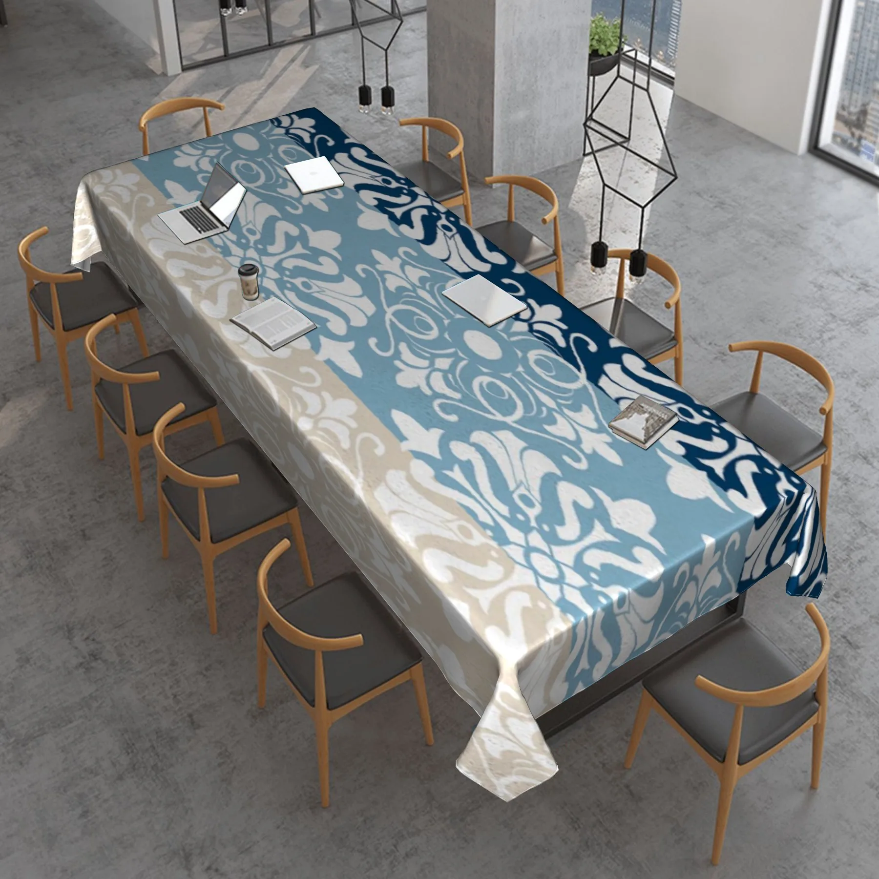 

Gradient Color Rectangular Tablecloth Waterproof, Oil Repellent and Antifouling Tablecloth Table Decoration