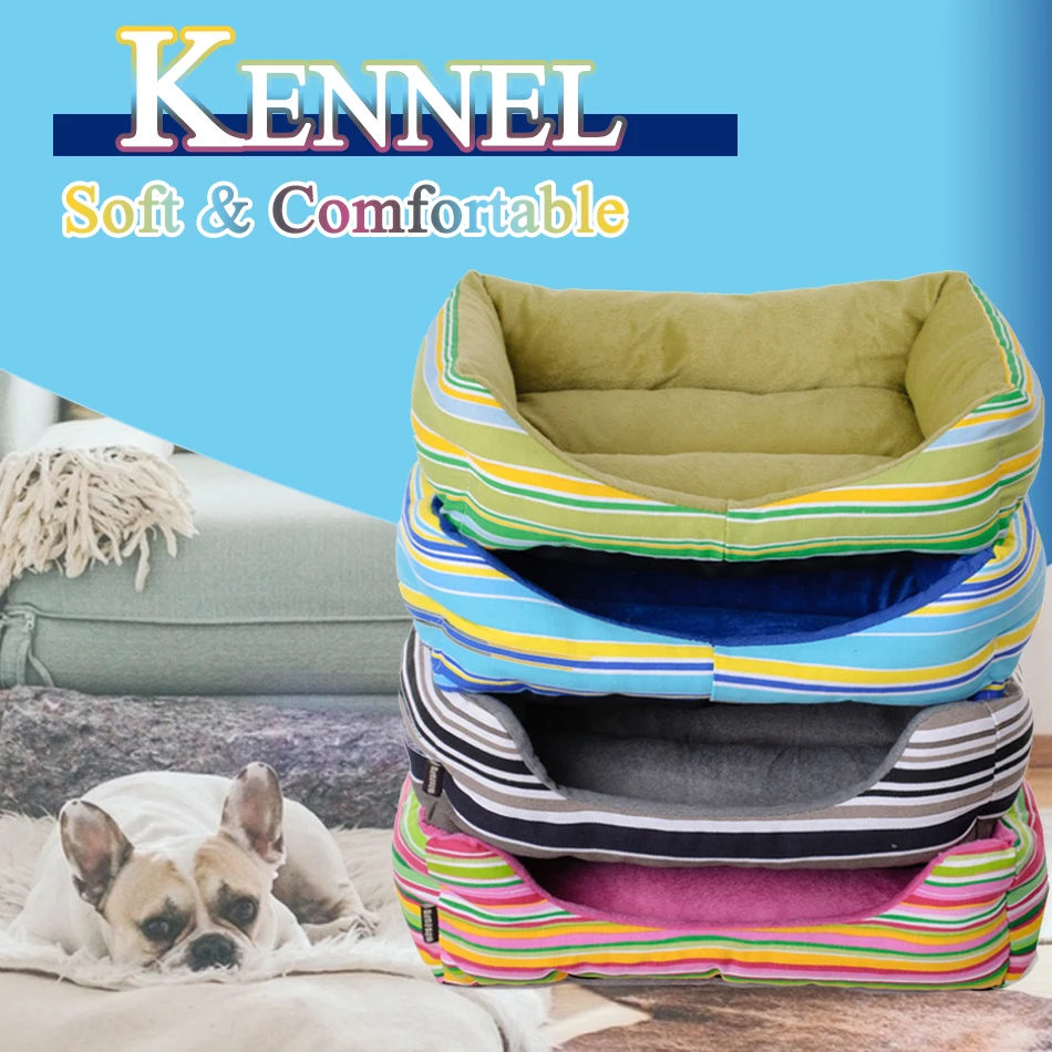

Dog House Kennel Puppy Oxford Cloth Sleeping Bed Soft Pad Mat Pet Supplies Nest For Small Medium Dogs Winter Warm Plush Bed