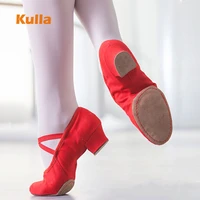 jazz shoes women ballet dance shoes red black canvas sneakers latin tango dancing shoes ladies girls pointe shoes for ballet