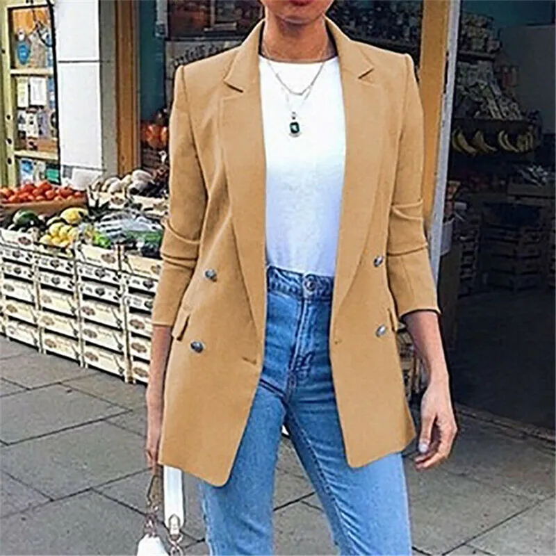 2020 Новая Женская водолазка куртка офисная цветная Длинная женская