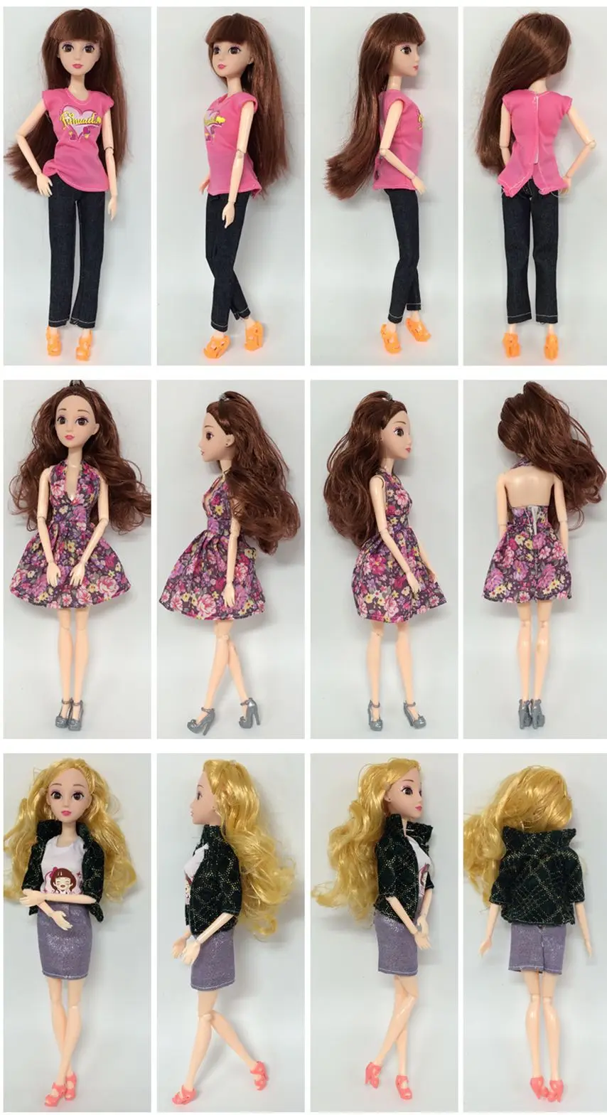 N-1 Doll Clothes Girl DIY For 1/6 OOAK Beauty Doll's Dress A Brand Head As Gift If 3-set or More