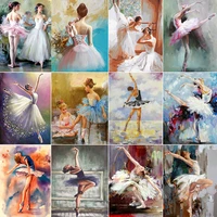 ballet dancer diamond painting embroidery 5d diy full round diamond painting mosaic oil painting home decoration gifts