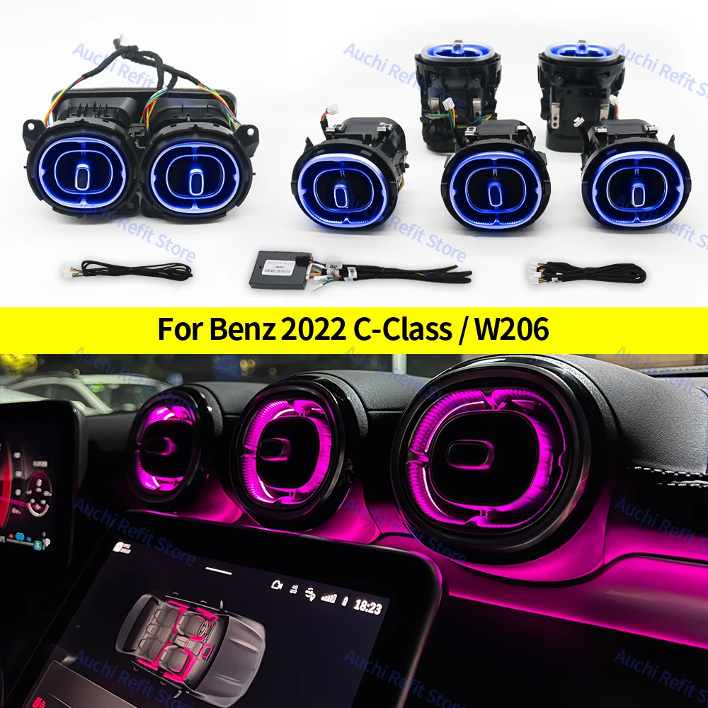 Новые 64-цветные светодиодные вентиляционные отверстия насадка для кондиционера