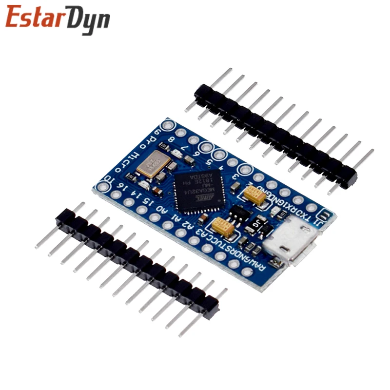 Контроллер Mega32U4 leonardo для arduino Pro Micro с Загрузчиком Blue Mini ATmega32U4 5 В/16 МГц |