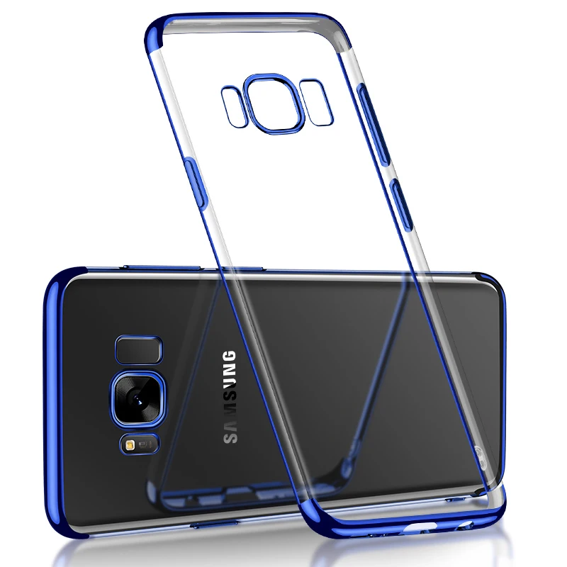 Прозрачный чехол с покрытием для Samsung Galaxy A10 A40 A50 A70 A20 A30 S10 S8 S9 Plus S10e A20E M20