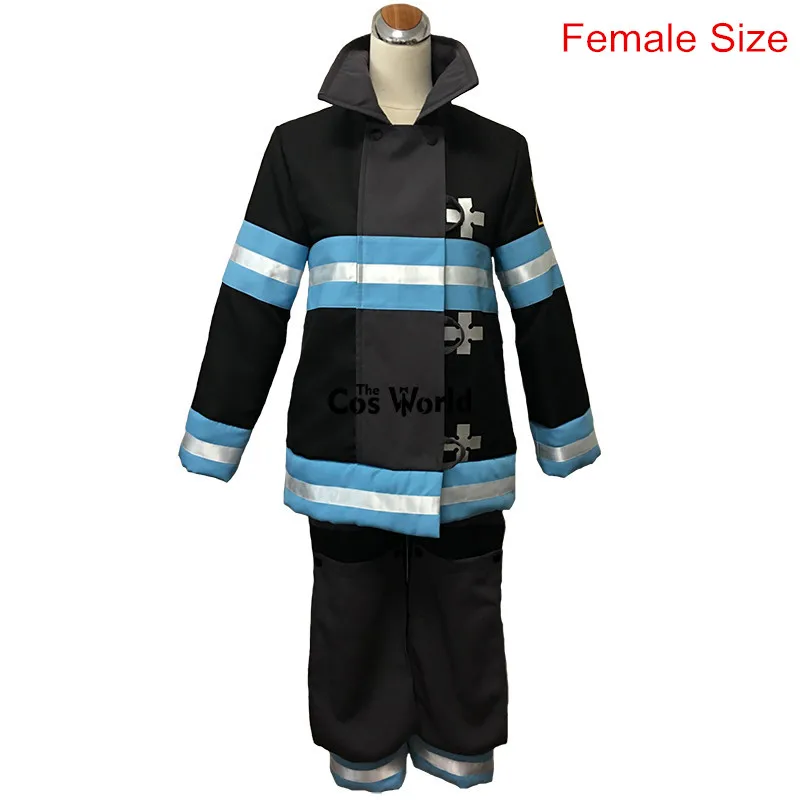 Female Costumes Fire Force Enen no Shouboutai Tamaki Kotatsu Shinra Kusakabe Takehisa хинава форма пожарного аниме костюмы для косплея - Цвет: Female Costumes