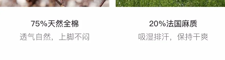 Xiaomi хлопковые и льняные домашние тапочки противоскользящие EVA подошва мягкая эргономичная гостевые Тапочки слипоны шлепанцы для мужчины женщины пары