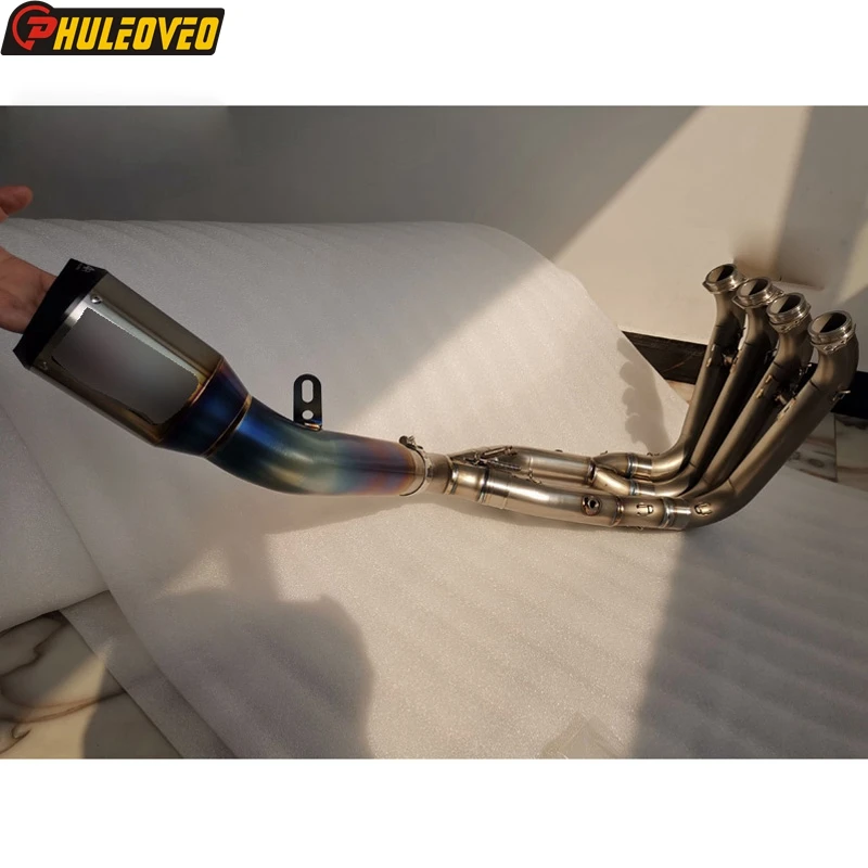 

Titanium Alloy for BMW S1000RR 2010-2022 Exhaust Muffler Full System Header Tube Front Pipe for S1000RR Carbon Fiber Escape Moto