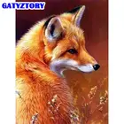 Картина на холсте для детей, 60x75 см, с изображением Лис, для спальни, набор для рисования по номерам