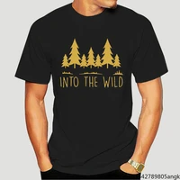 into the wild men graphic printed t shirt unisex summer trend soft round neck classic casual