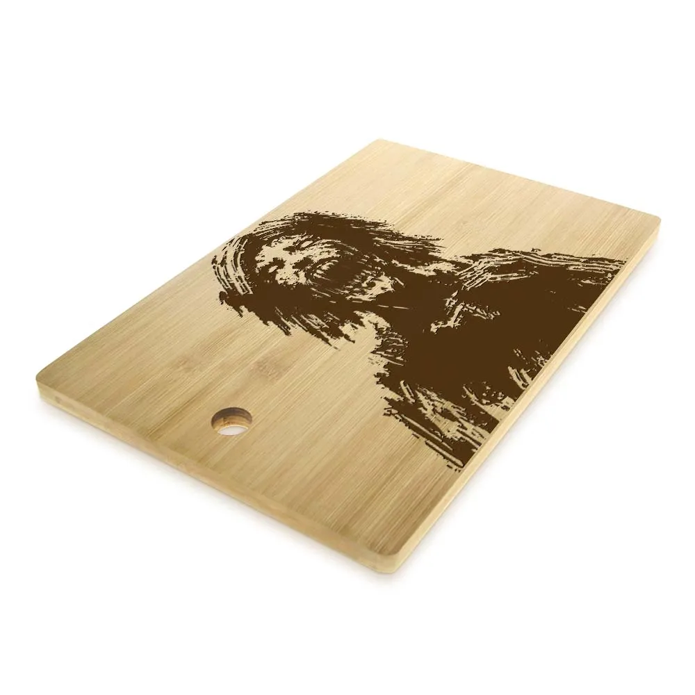 Разделочная доска с персонализированной гравировкой в виде головы зомби