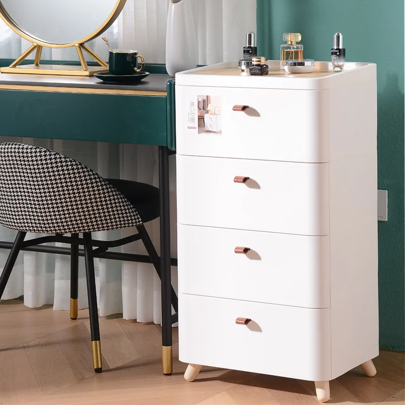 

Bedroom Furniture Bedside Table with 2 3 4 5Drawer Nightstand Sofa Side Cabinet Marble Texture MDF Storage Table Nightstands