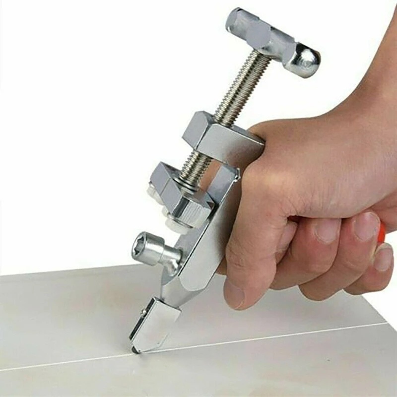 

TOP Ceramic Tile Divider Knife Manual Scribing Delimitation Roller Type Glass T Cutter Opener Breaker Construction Tools