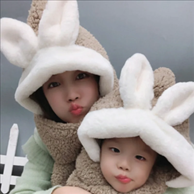 Новинка плюшевая шапка для родителей и детей на осень зиму милая очень с