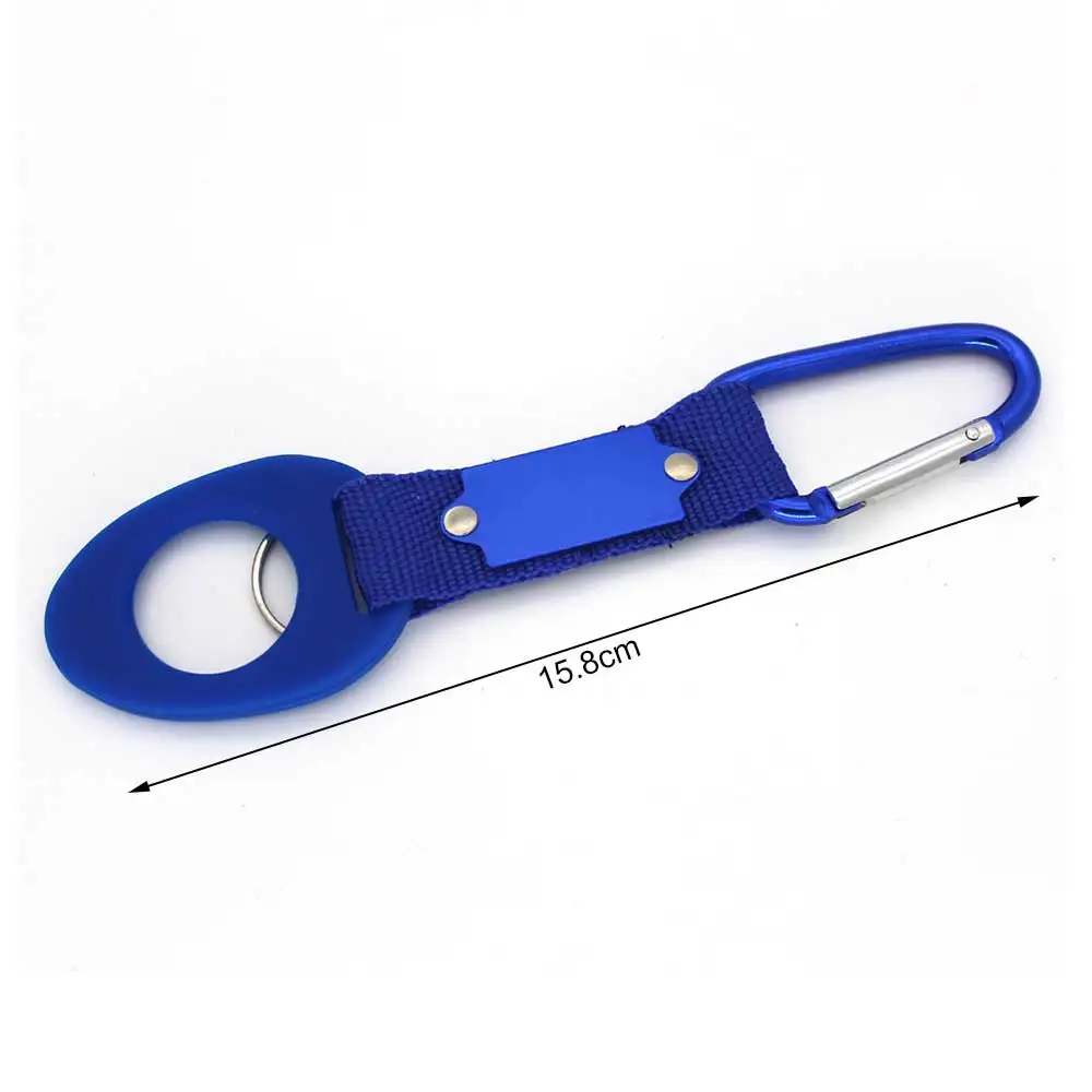 

Water Bottle Buckle Outdoor Aluminum Alloy Carabiner Backpack Hook Silicone Hang Holder Buckle Camping Hiking Accessories