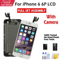 aaa screen for iphone 6 plus 6g 6p lcd full set assembly complete touch digitizer screen replacement display camera home button