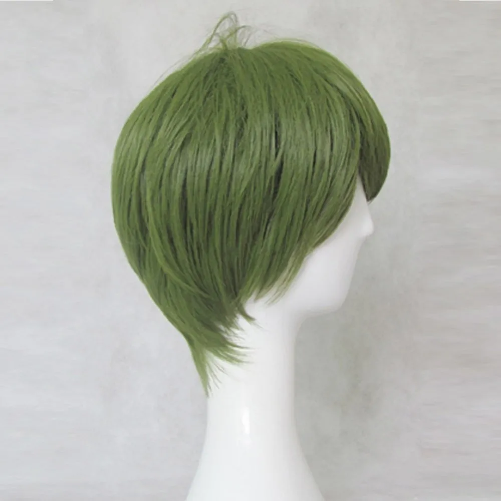 HAIRJOY синтетические волосы Короткий прямой парик для косплея Фиолетовый Синий блонд зеленый коричневый 6 цветов