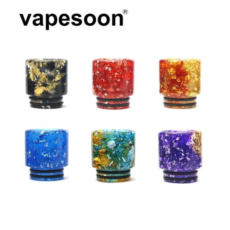 

Colorful Resin 810 Drip Tip Vape Mouthpiece for 810 Thread Atomizer Fit TF TFV9 TFV12 Prince Ello Duro NRG-S Tank e-Cigarette