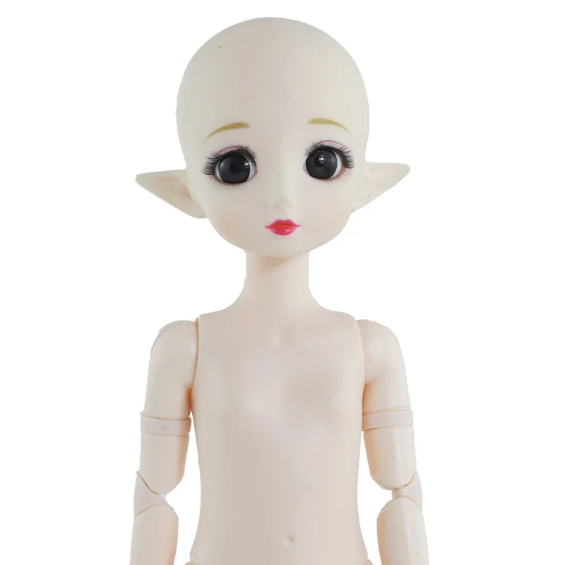 1/6 Bjd кукла 28 см эльф голубые глаза макияж голова 22 шарнир белая кожа игрушки для