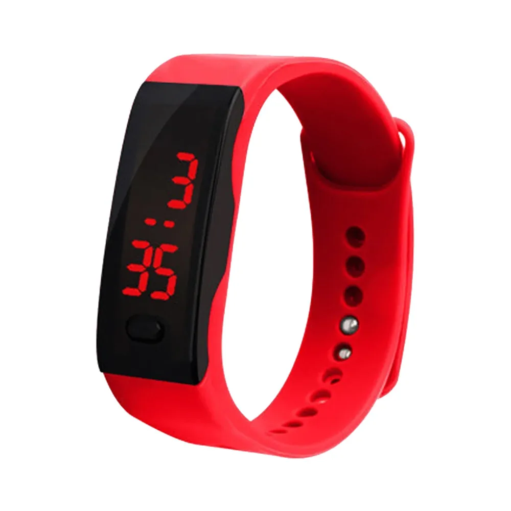 

LED Digital Display Bracelet Watch Children's Students Silica Gel Sports Watch Sports Watch relogio masculino Fashion watch men