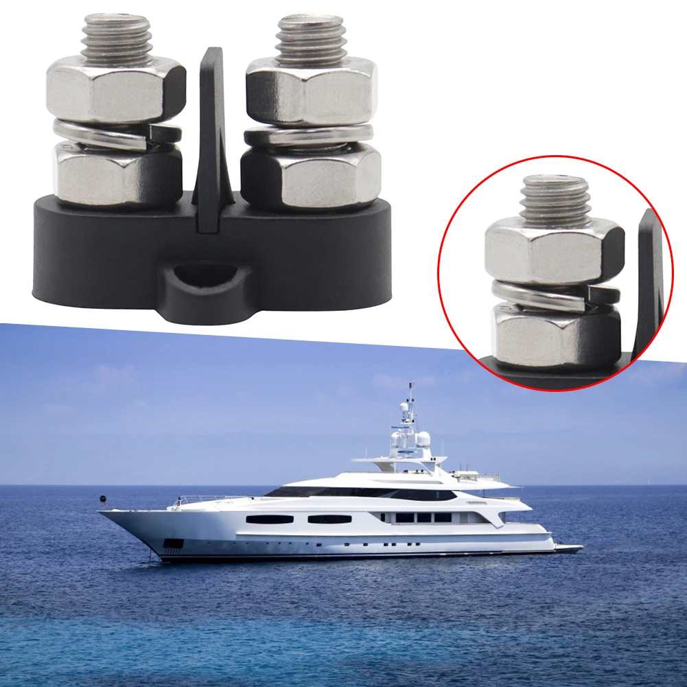 

M10 + M8 Bus Bar Terminal Blocks 5/16 inch Dual Studs Bus Bar Marine Trailer Marine Hardware for Truck RV Boat