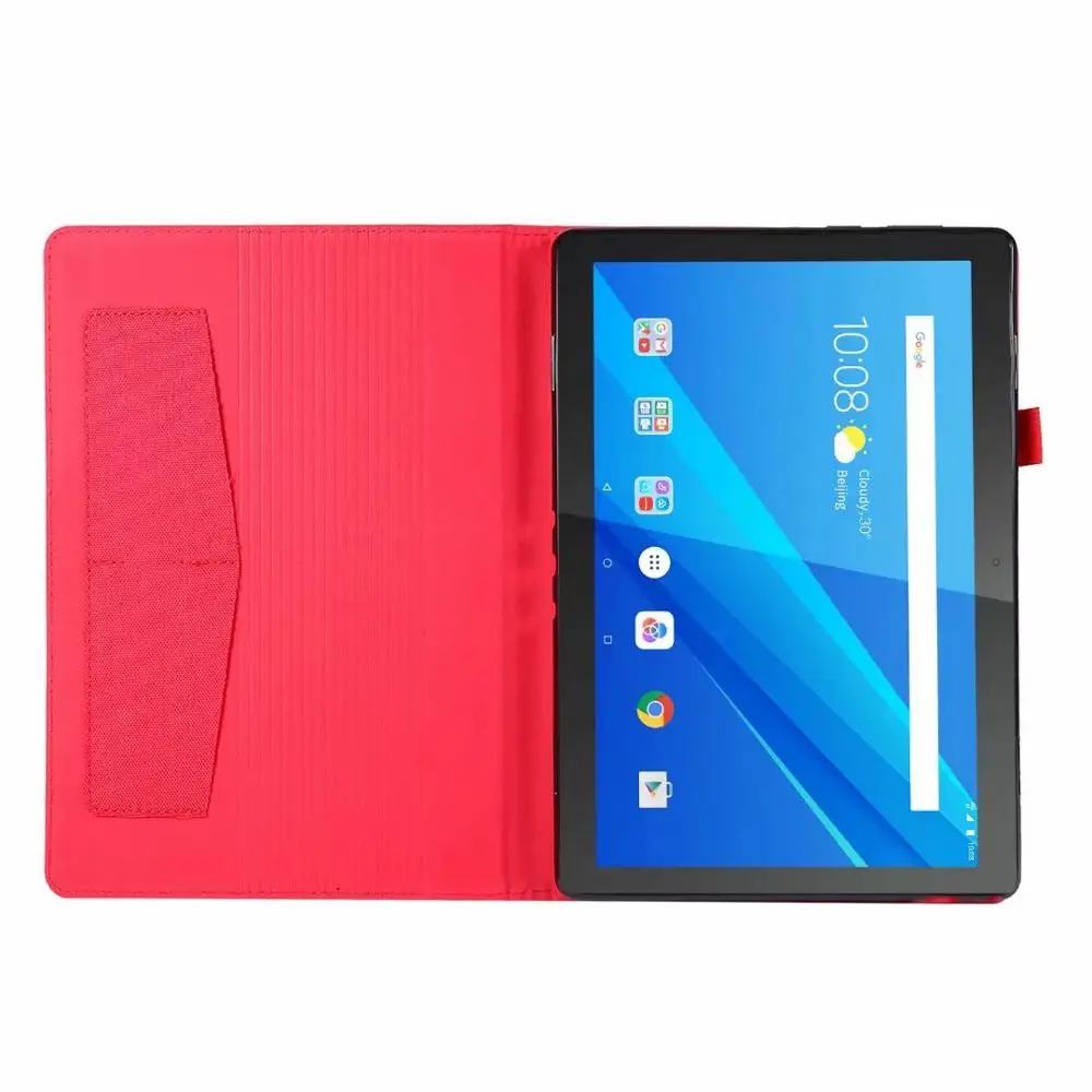 Чехол для планшета lenovo Tab M10 TB X605F X605L 10 1 дюймов 2019 Тканый дизайн из искусственной