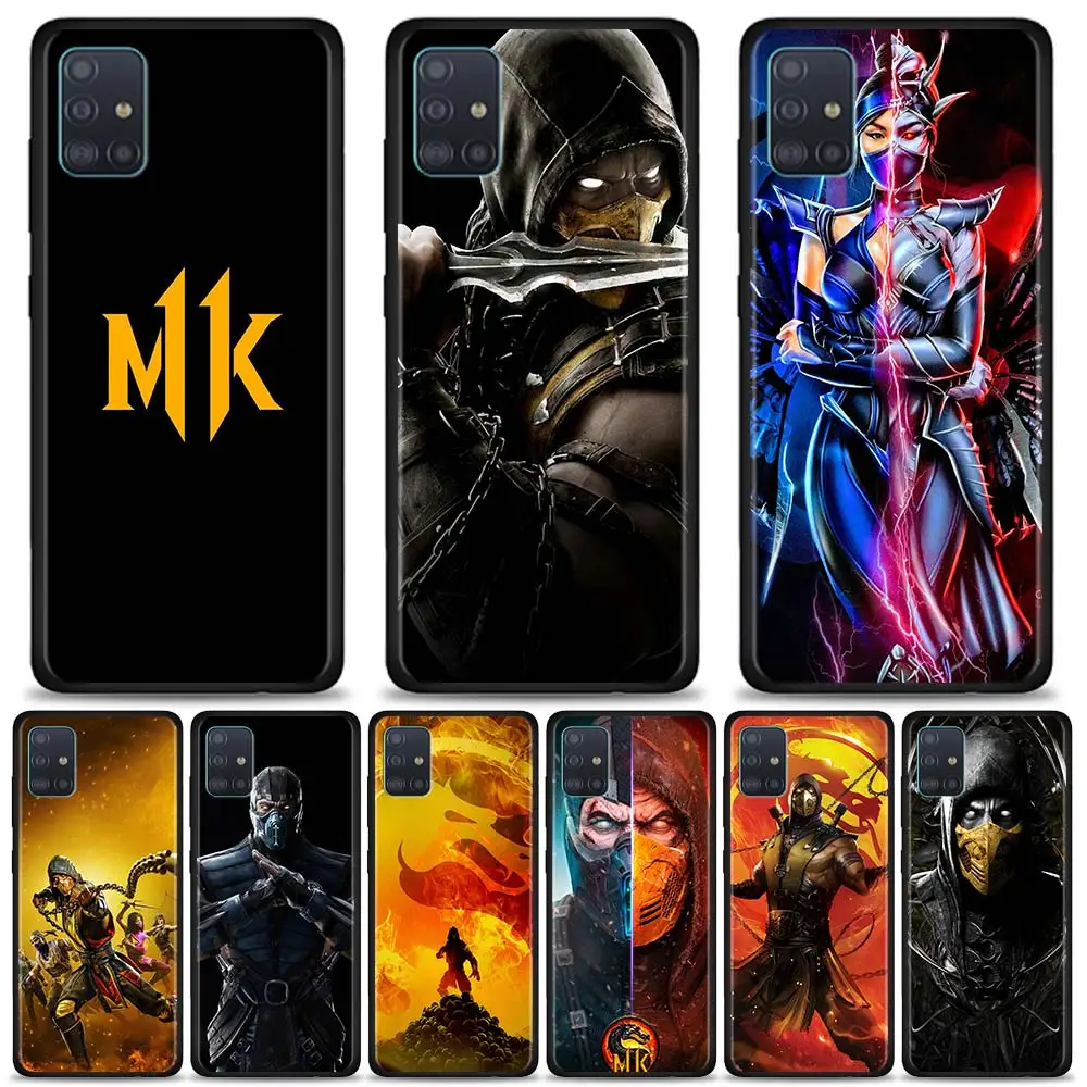 

Mortal Kombat Phone Case For Samsung Galaxy A51 A71 5G A21s A11 A31 A41 A91 A72 A12 A02s Soft Silicon Back coque Matte Bumper