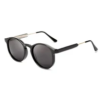 2021 popular fishing leisure round retro vintage sunglasses men women fashion good quality photography sunglasses uv400