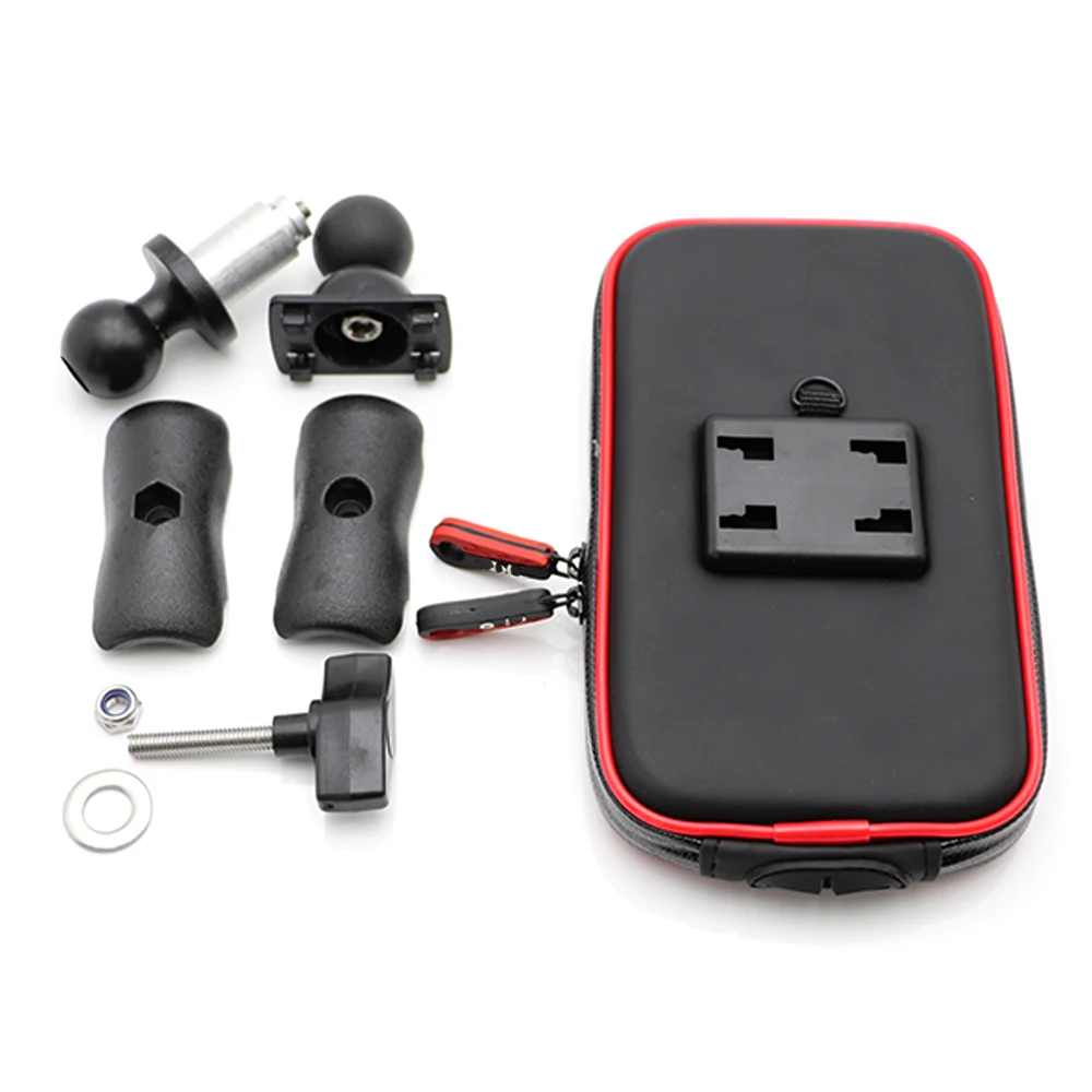 

Motorcycle Phone Holder Anti-slip Bracket Handlebar Waterproof Mobile Navigation Bag Mobile Stand Support Scooter Cover