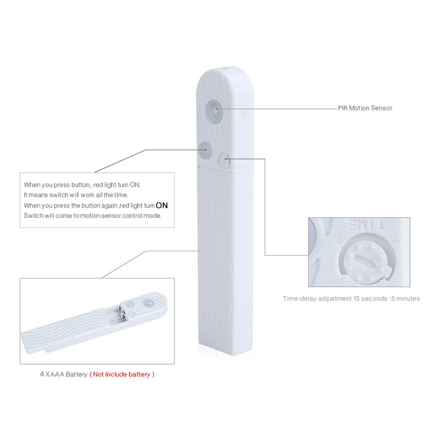 Ночсветильник EeeToo с датчиком движения Светодиодная гибкая лента умным