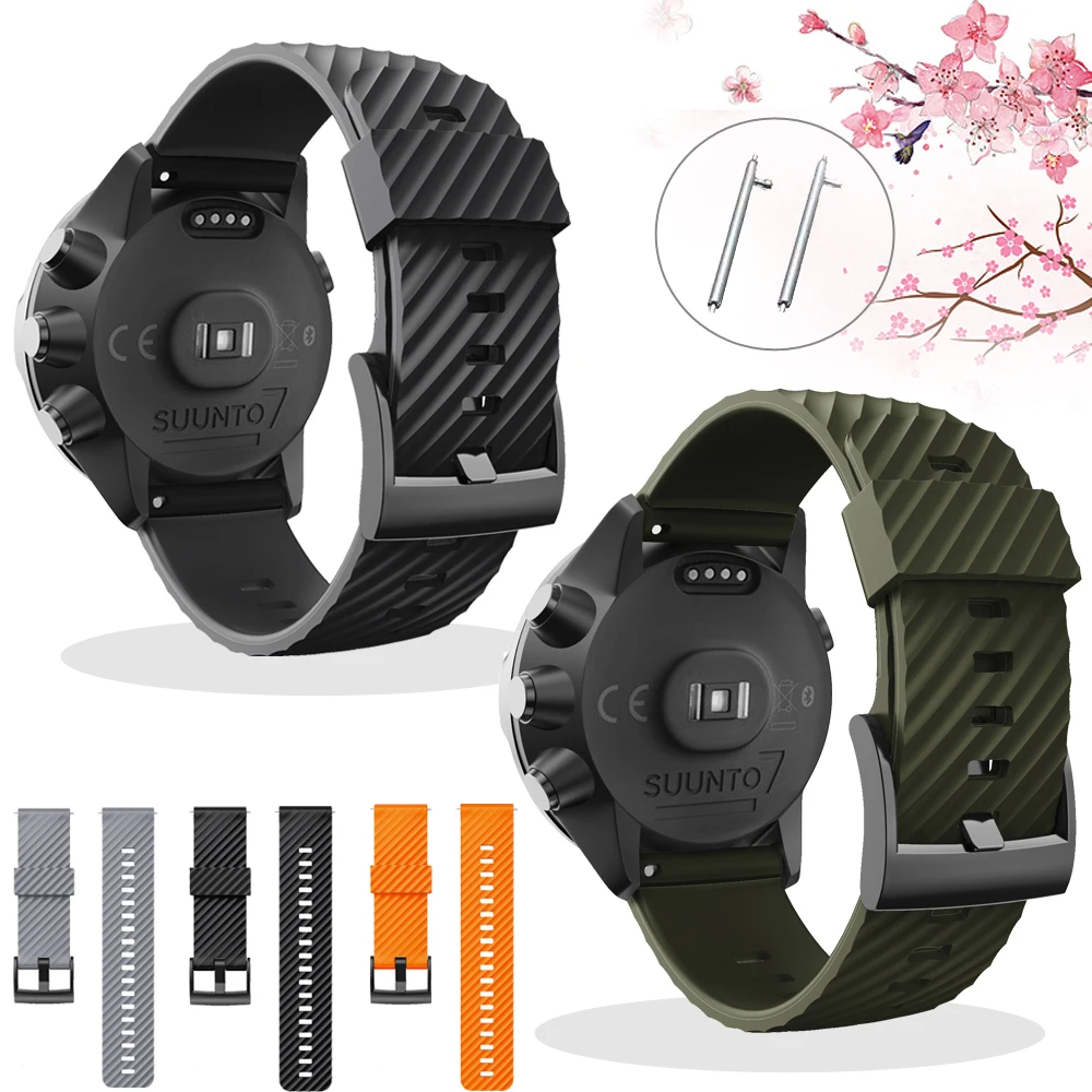 

Силиконовый ремешок для часов Suunto Spartan Sport/Sport наручные часы hr для Suunto 9 baro/D5/suunto9 7 сменный спортивный браслет