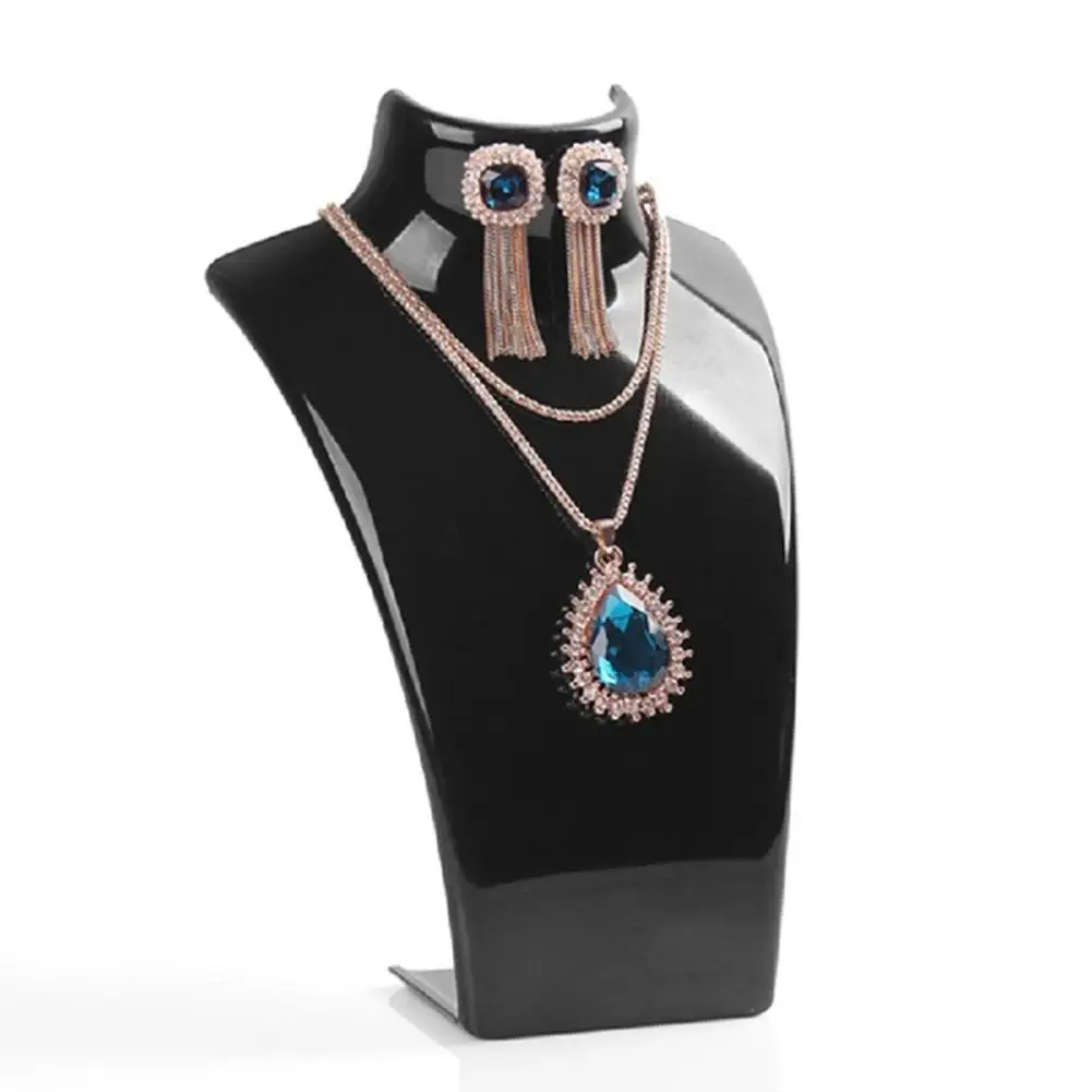 

New Acrylic Mannequin Necklace Display Bust Stand Jewelry Holder Rack fo Earrings Necklaces Jewelry Display Stand Organizer 2020