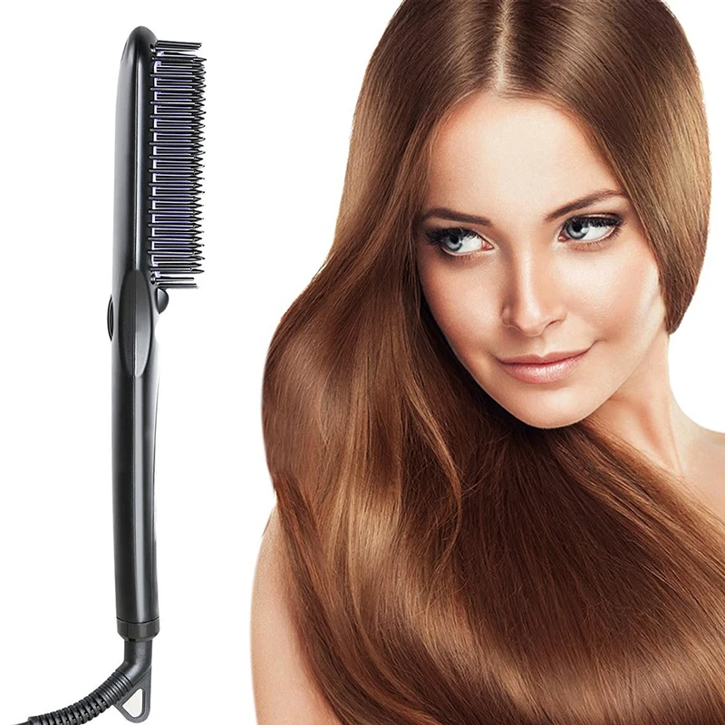 Профессиональная щетка для выпрямления волос антистатический утюжок укладки