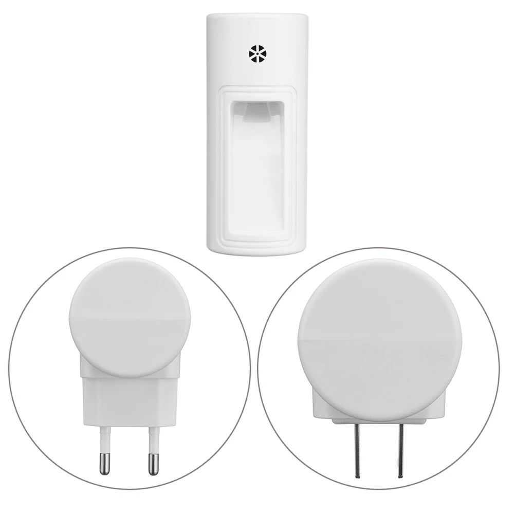 2 LED PIR Motion Sensor Night Light Bathroom Lamp Lighting Bulb Plug In US/UK/EU | Лампы и освещение