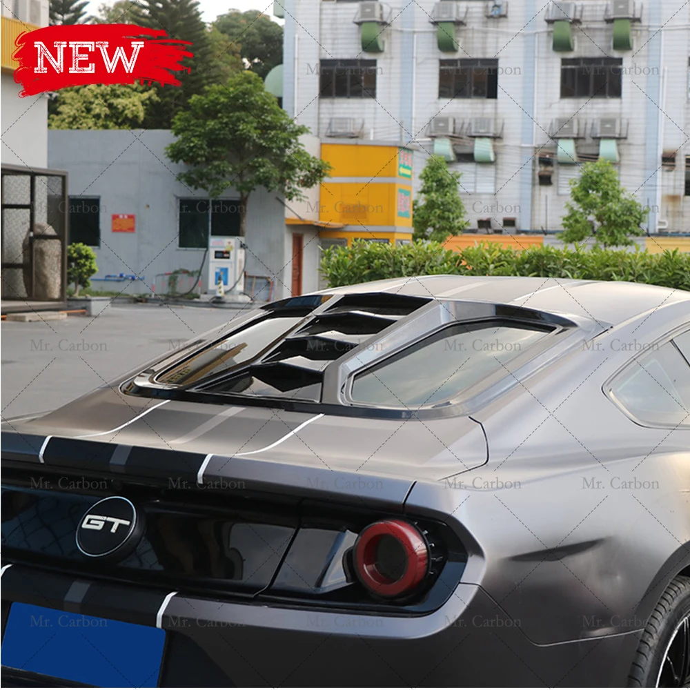 Для MUSTANG 2015 LAMBORGHINI-STYLE искусственные Углеродные волокна задние окна