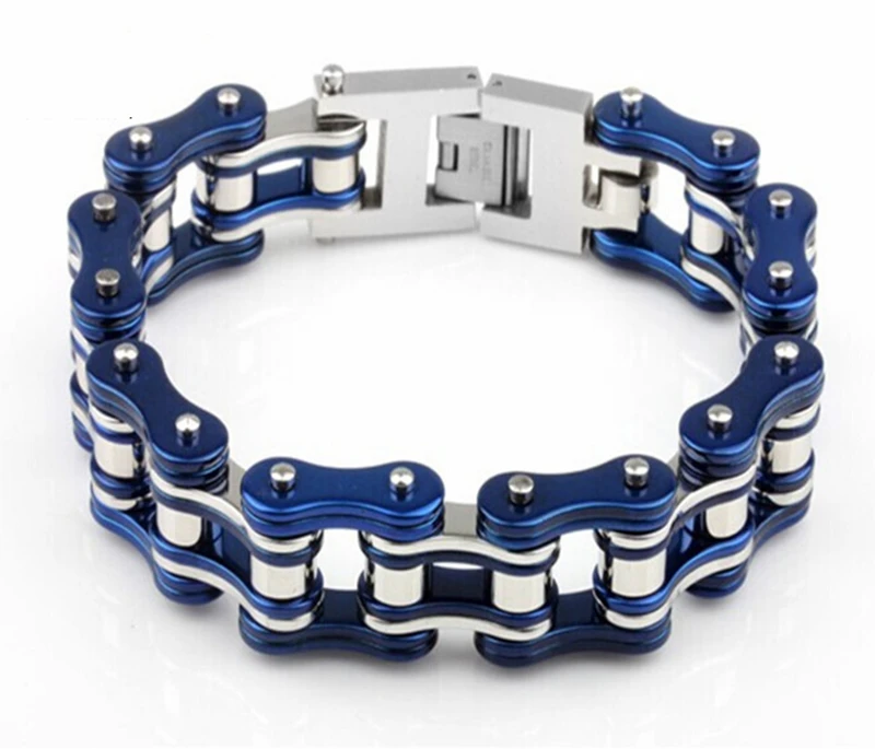 

22.5cm Heavy Bike Chain Bracelets Stainless Steel Bicycle Chain Chunky Bracelets Hand Chain Wristband For Men Rock Jewelry