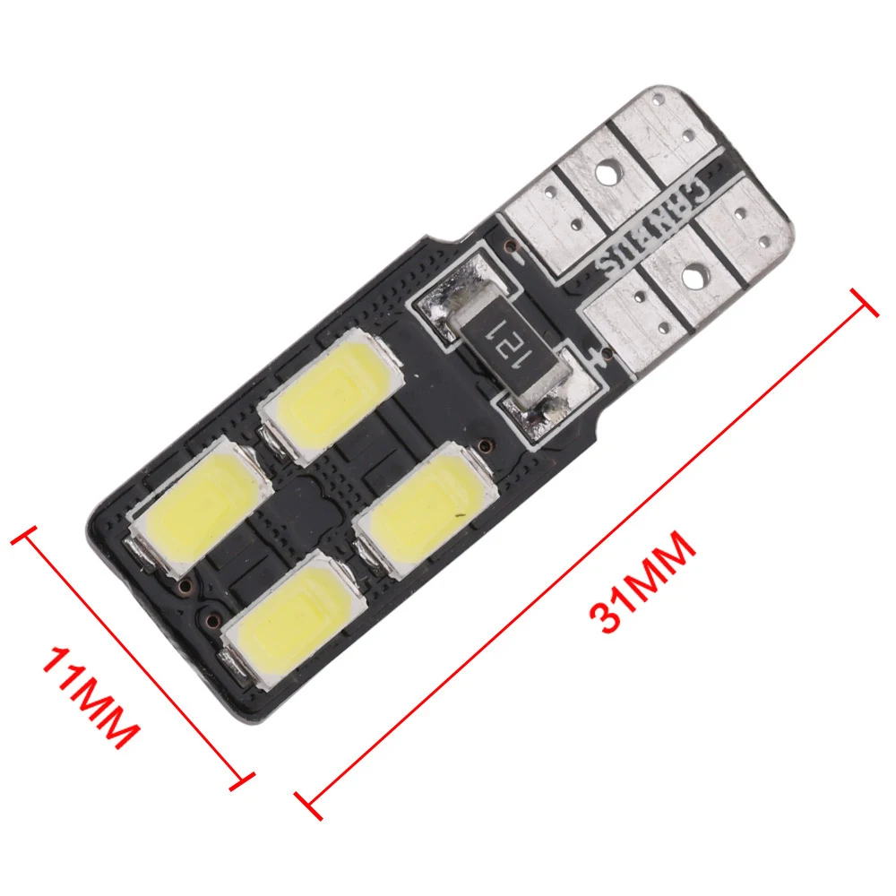 1 шт. супер яркий T10 W5W светодиод Шина CAN свет 4 SMD 5630 5730 светодиодный без ошибок авто