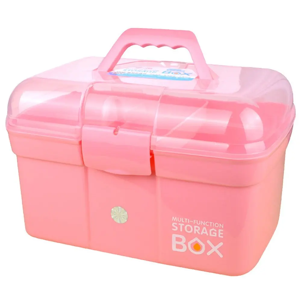 

Three-storey Multicolor Double Layer Tools Multi-function Plastic Storage Box Case Nail Art Beauty Manicure Accessory Tool