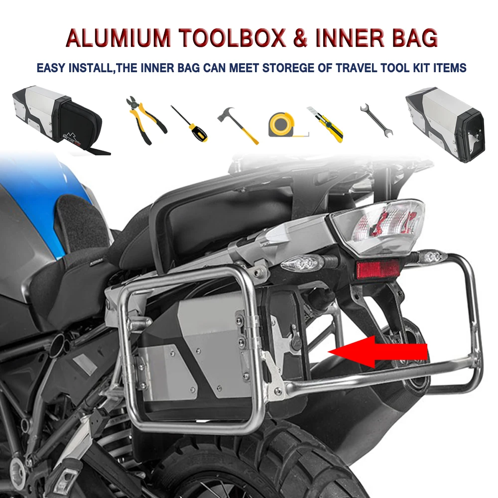 

4.2 Liters Aluminum Toolbox Inner Bag For BMW R1250GS Adventure R1200GS GS R1250 R1200 OC/ LC ADV 2004-2020 2021 F850GS F750GS